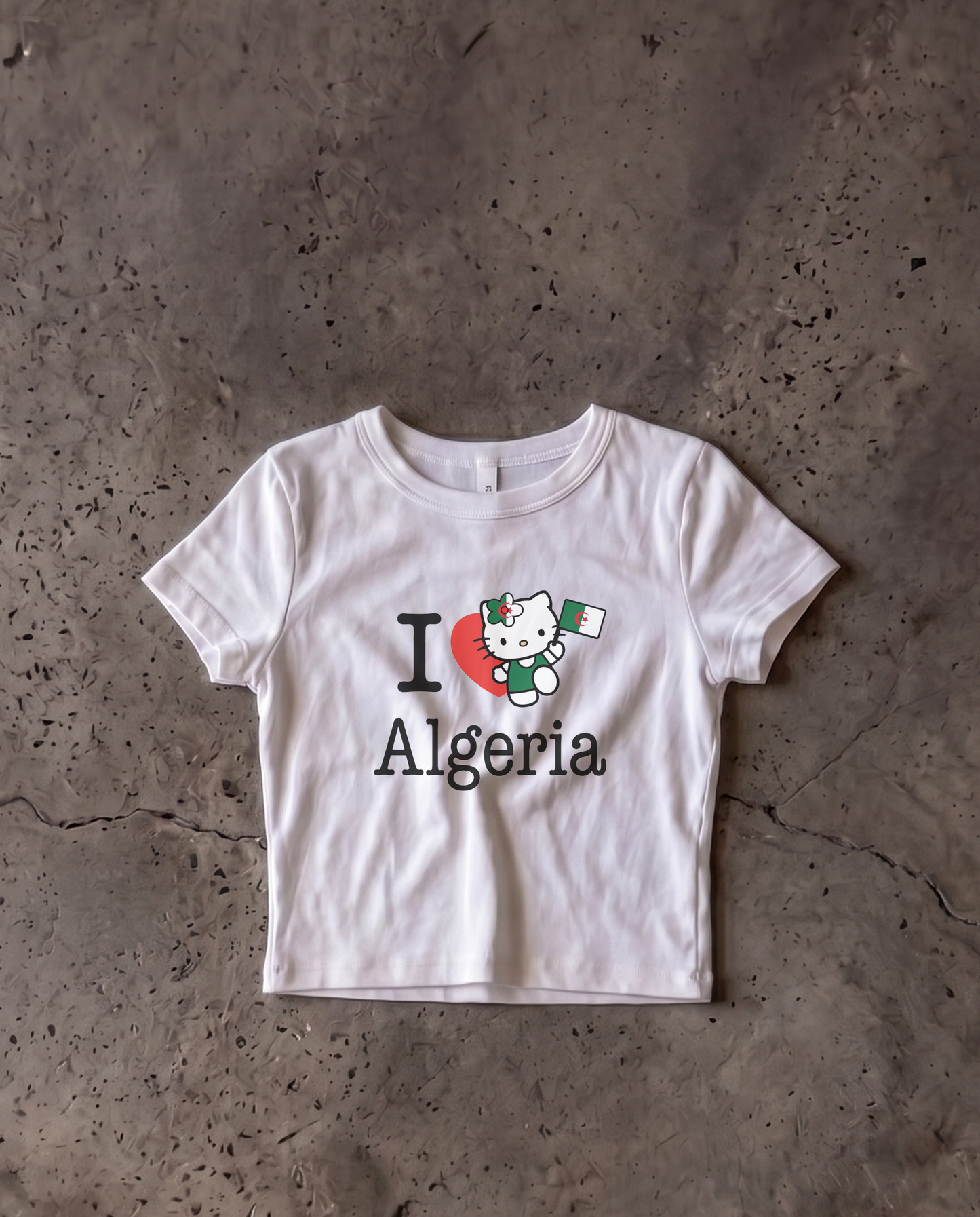 Algeria Baby Crop Tee