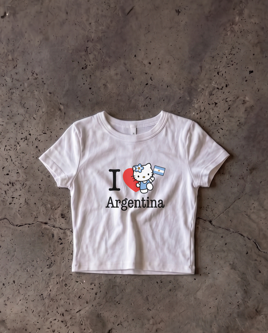 Argentina Baby Crop Tee