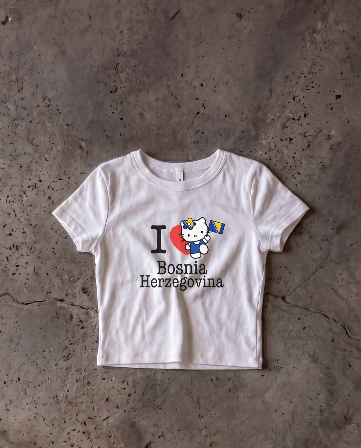 Bosnia Baby Crop Tee