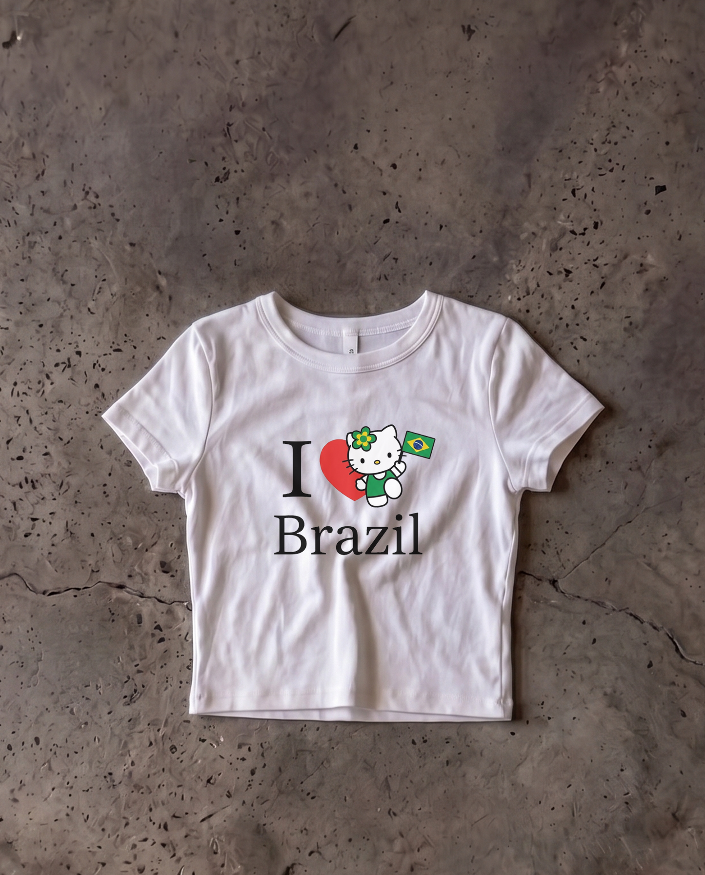 Brasil Baby Crop Tee
