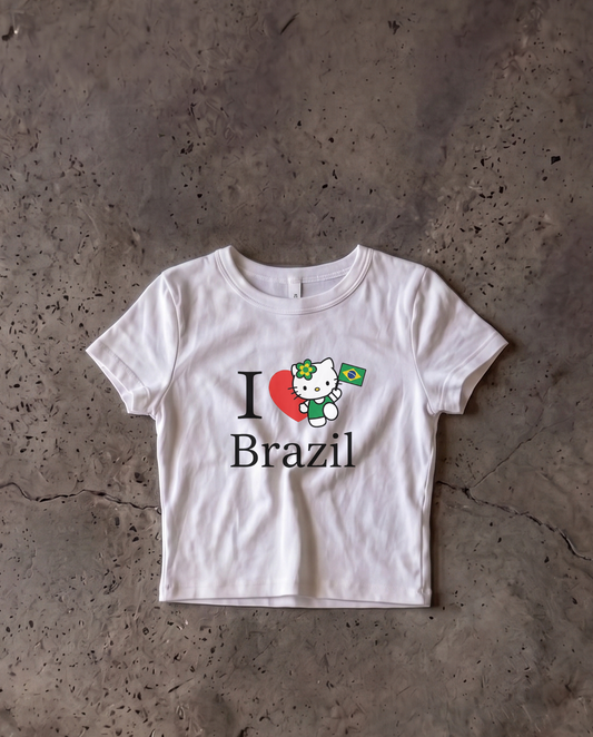 Brasil Baby Crop Tee