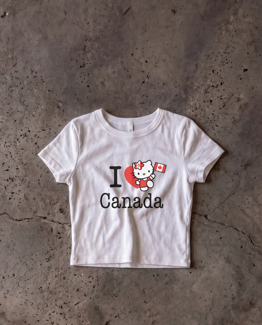 Canada Baby Crop Tee
