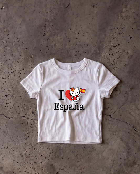 Spain Baby Crop Tee