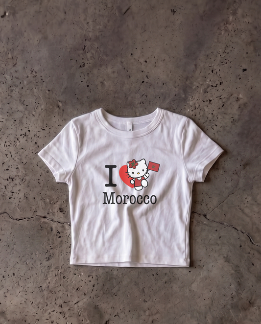 Morocco Baby Crop Tee