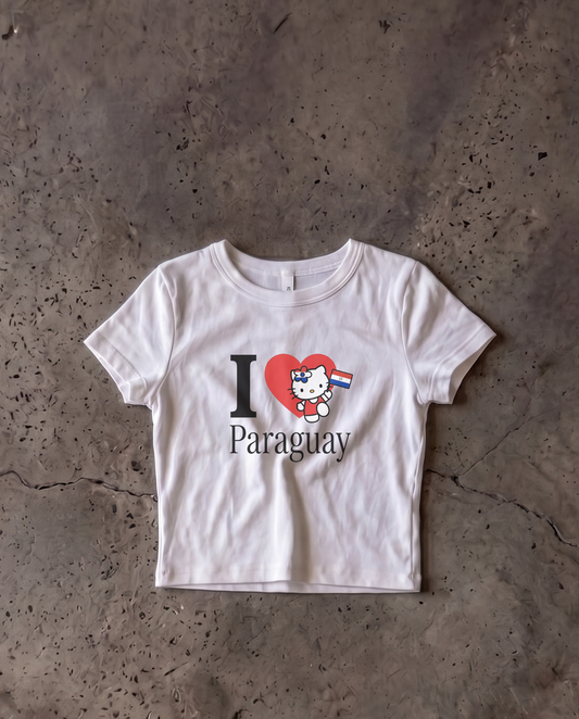 Paraguay Baby Crop Tee