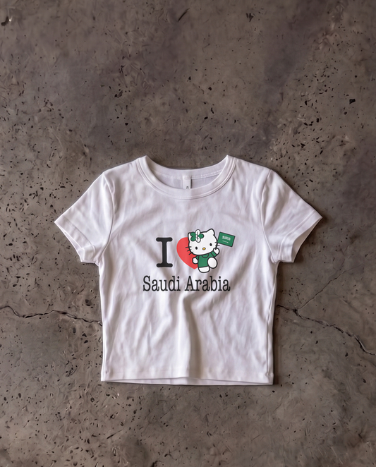 Saudi Arabia Baby Crop Tee