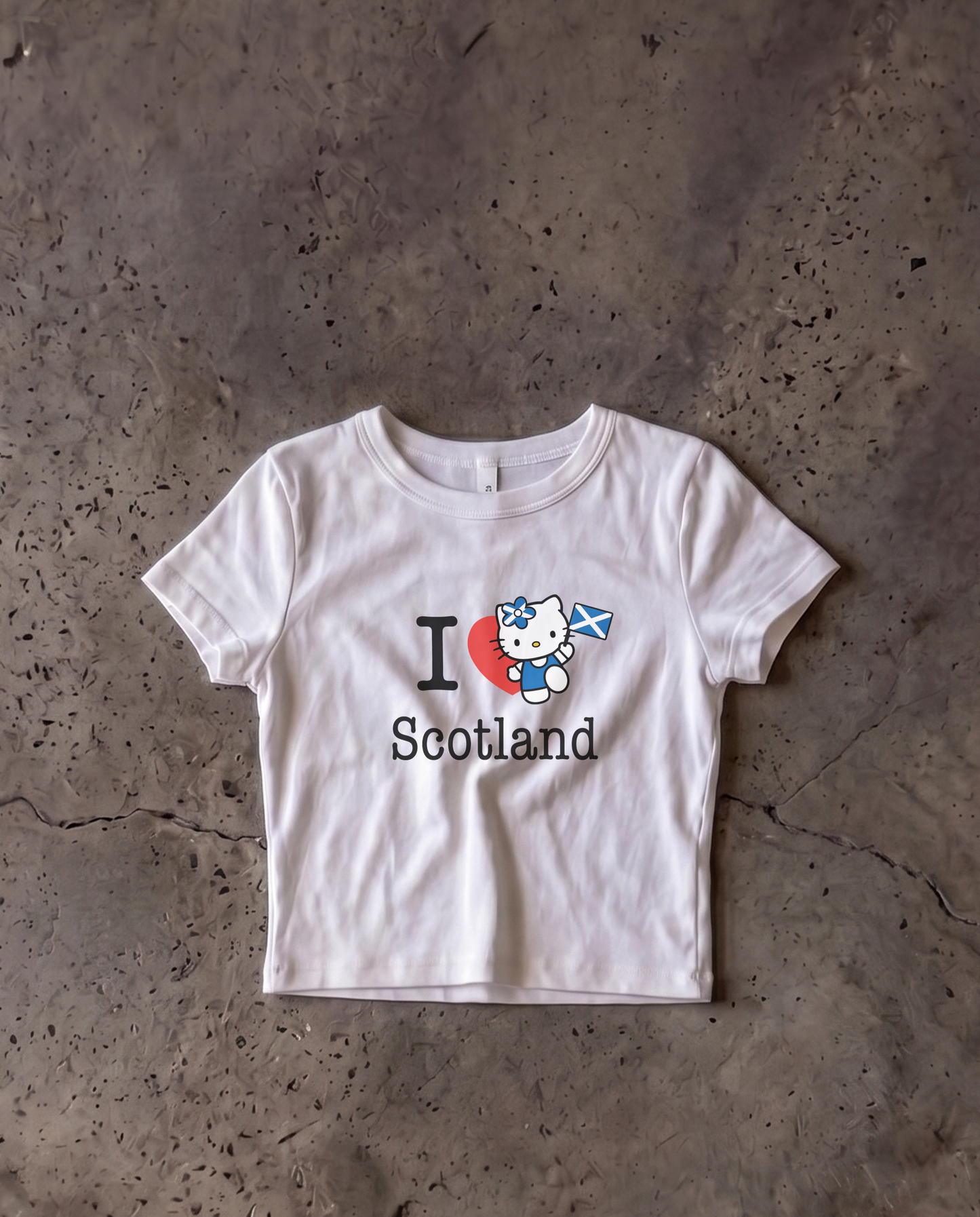 Scotland Baby Crop Tee