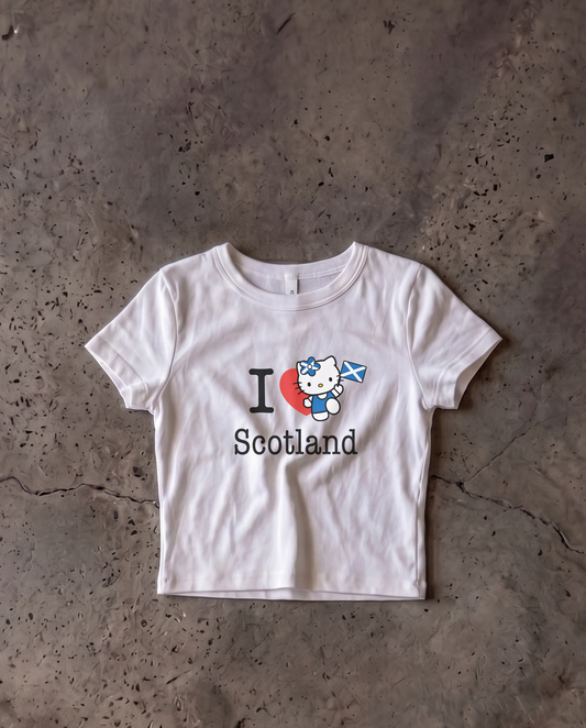 Scotland Baby Crop Tee