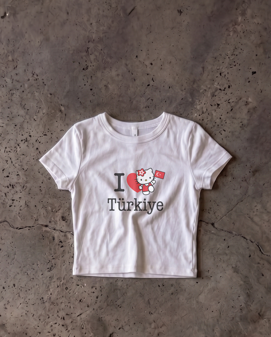 Turkiye Baby Crop Tee