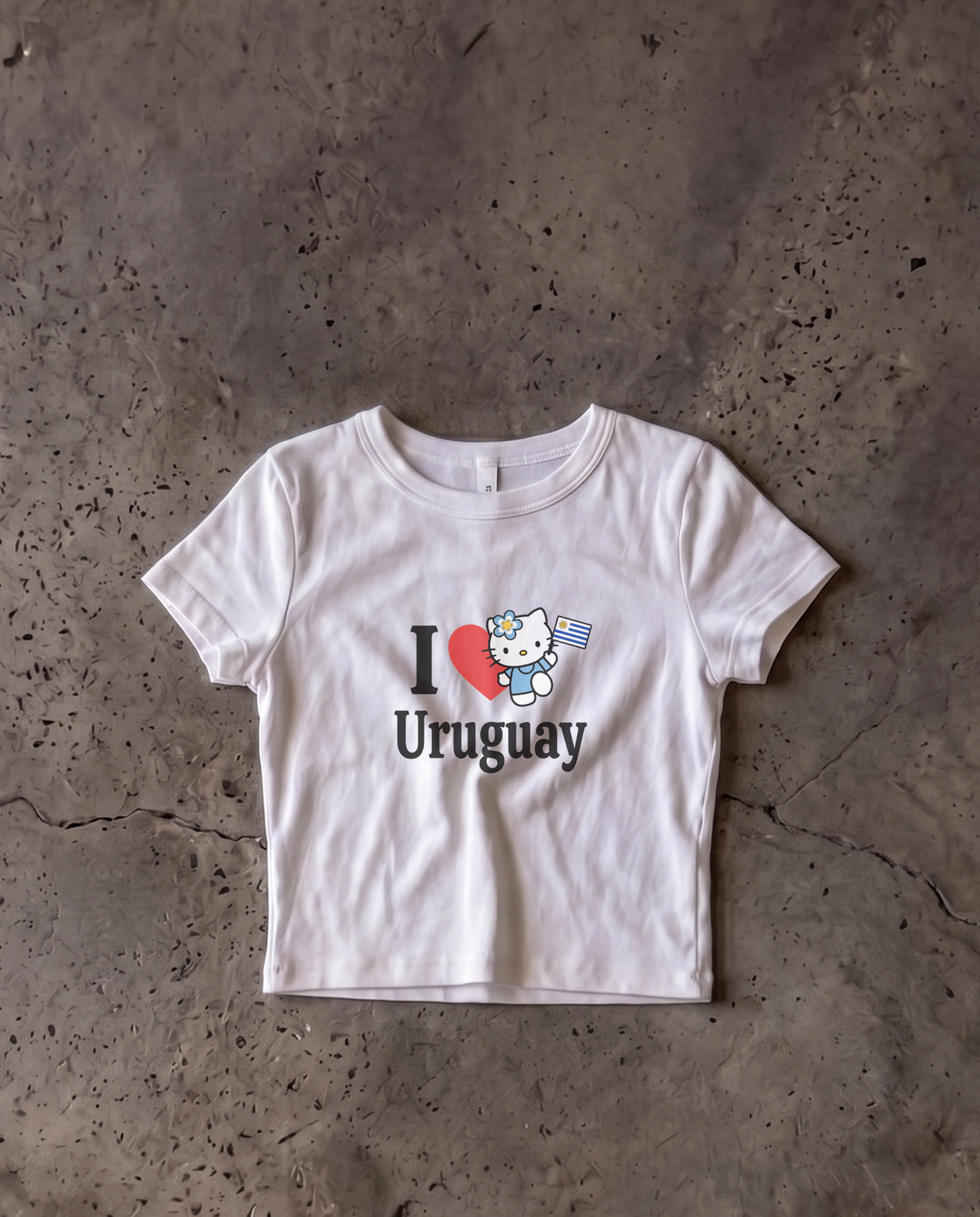 Uruguay Baby Crop Tee