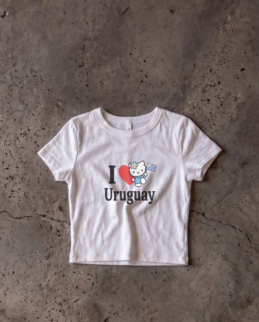 Uruguay Baby Crop Tee