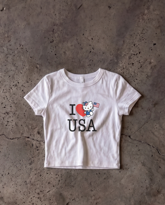 USA Baby Crop Tee