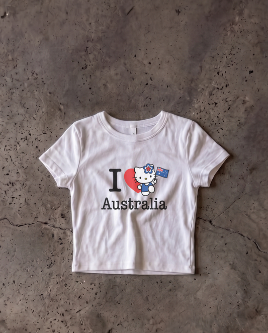 Australia Baby Crop Tee